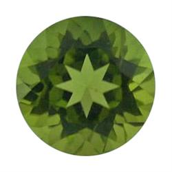 3.1ct Perfect Round Olive Green Pakistan Peridot  (GEM-18130)