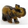 Image 2 : 14ct Handcarved Tiger Eye Elephant (ANT-1078)