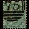 1856 RARE GB 1s Green Used Stamp (STM-1548)