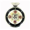 Image 2 : Tibet Inlaid Brass & Shell Pendant (ANT-1021)
