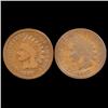 Image 1 : 1867 Indian Cent Pair Better Circulated (COI-7469)