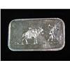 Image 1 : 1476. Prospector with Mule One Ounce .999 Fine Silver , Towne Ingot.