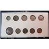 Image 2 : 8. U.S. Type Set of Cents & Nickels including 1854 EF Large Cent; 1858