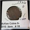 Image 1 : 18. 1922 D U.S. Lincoln Cent. VG-8.