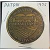Image 1 : 189. 1875-1975 Paton, Iowa Centennial Bronze Medal. 39mm. BU.