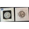 Image 1 : 283. 1932 P & 36 S Silver Washington Quarters. G-VG.
