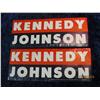 Image 1 : 445. (2) Kennedy Johnson Democratic National Committee Banners.