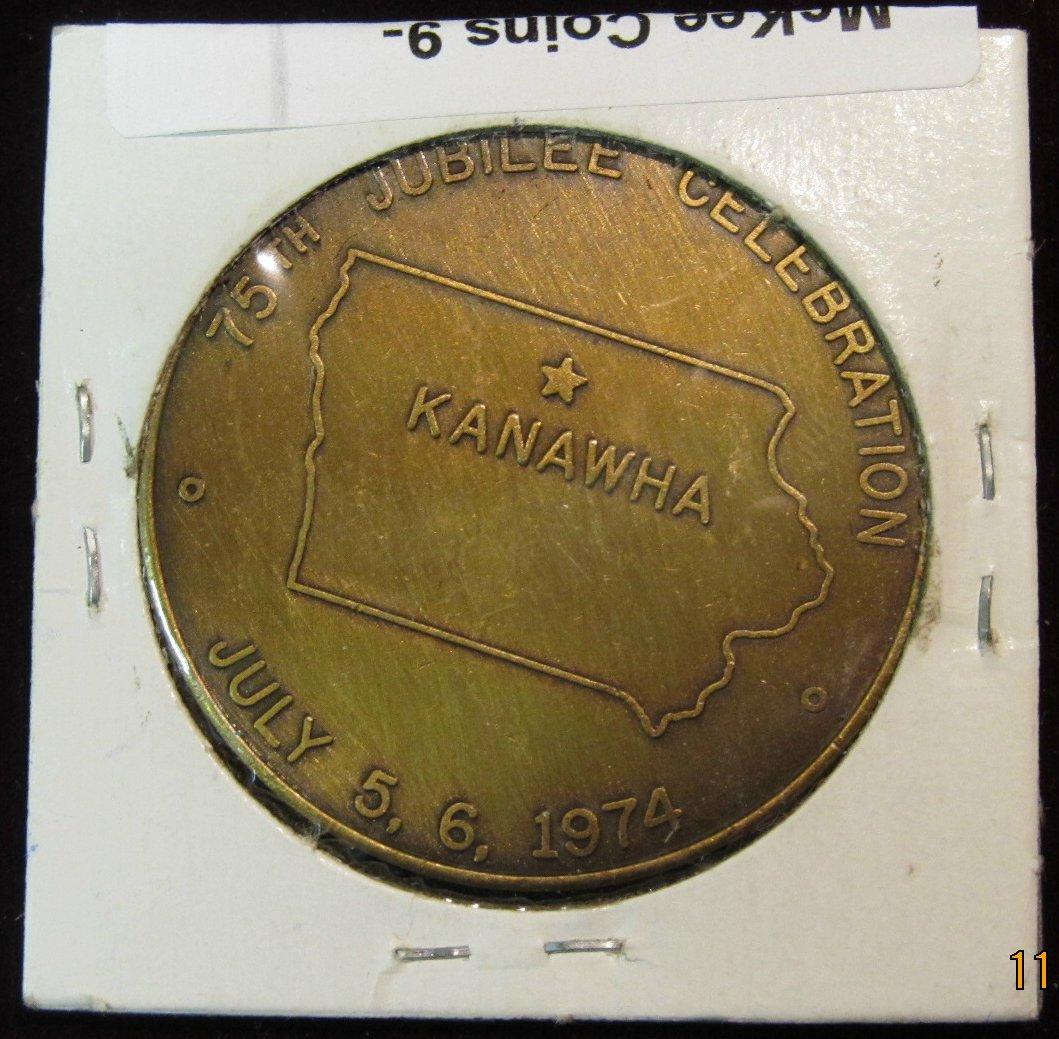 599. 18991974 Kanawha, Ia. Diamond Jubilee Auction.