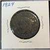 Image 1 : 932. 1824 US Large Cent. G.