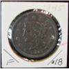 Image 1 : 937. 1845 US Large Cent. F.