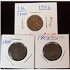 Image 1 : 959. 1900 G, 01 G Gouge & 02 EF. Indian Head Cents.