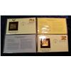 Image 1 : 1007. (6) 22K Gold, Golden Replicas of US Stamps.