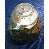 Image 1 : 1184. Glass Cookie Jar containing approximately 1,750 Unsorted Wheat Cents.