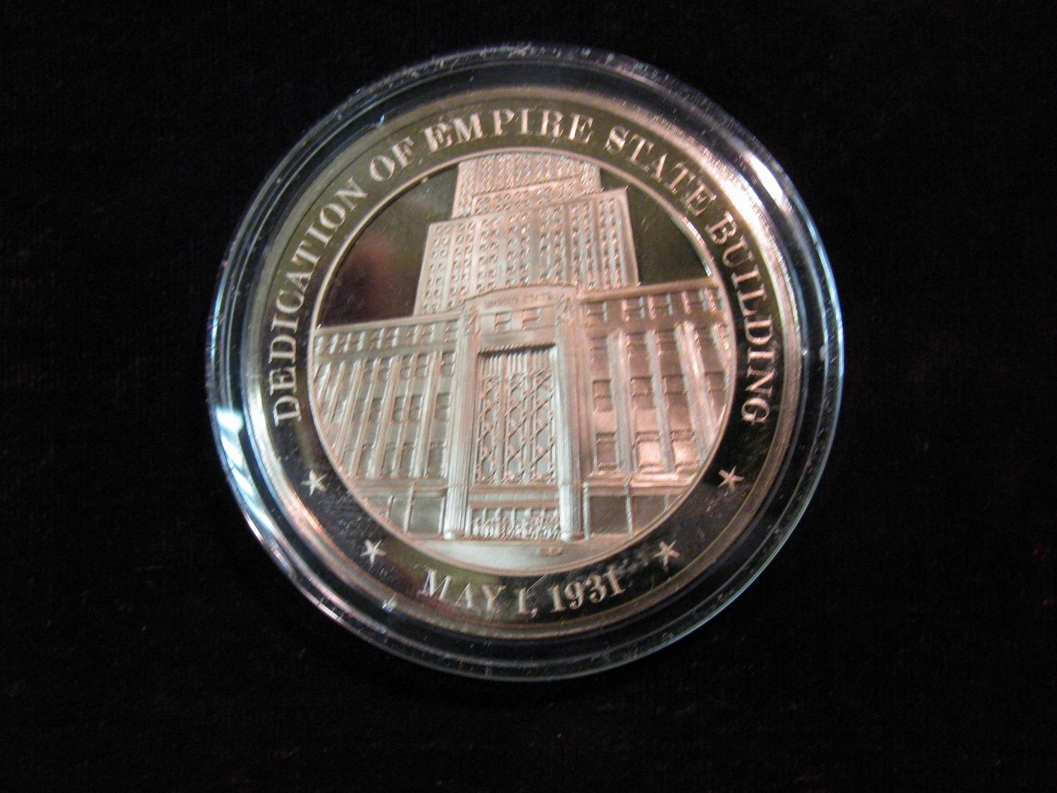 1296. 1931 Empire State Building Dedication Medal.