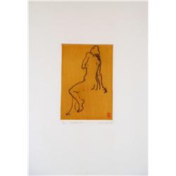 Jihong Shi, Nude #14,  Signed Etching