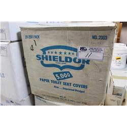 3 BOXES OF TOILET SEAT COVERS