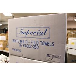 BOX OF WHITE MULTI-FOLD TOWELS