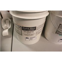 2 LARGE PAILS OF WINDOW CLEANER