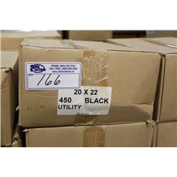 5 BOXES OF 20 X 22 BLACK GARBAGE BAGS