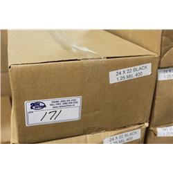 10 BOXES OF 24 X 22 BLACK GARBAGE BAGS