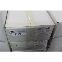 12 BOXES 26 X 36 BAGS