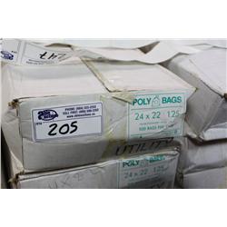 12 BOXES 24 X 22 BAGS