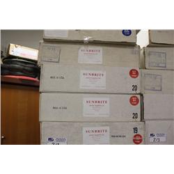 5 BOXES OF ASSORTED FLOOR MACHINE SCRUBBERS