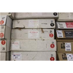 5 BOXES OF ASSORTED FLOOR MACHINE SCRUBBERS