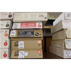 5 BOXES OF ASSORTED FLOOR MACHINE SCRUBBERS