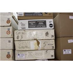 5 BOXES OF ASSORTED FLOOR MACHINE SCRUBBERS