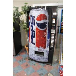 10 COMPARTMENT POP VENDING MACHINE