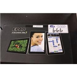 ANDROID EPAD 10  WI FI TABLET