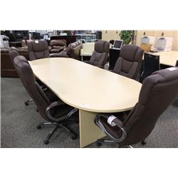 MAPLE 10' BOARDROOM TABLE