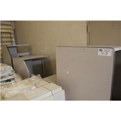LOT OF GREY OFFICE FURNITURE
