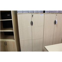 MAPLE LOCKING 2 DOOR STORAGE CABINET