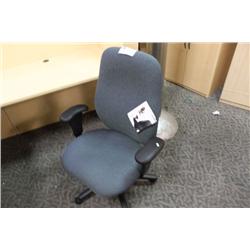 BLUE MULTI LEVER TASK CHAIR