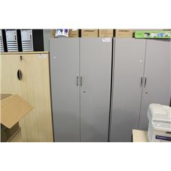 GREY 2 DOOR STORAGE CABINET