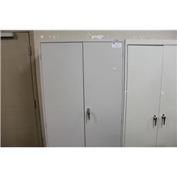 GREY 2 DOOR STORAGE CABINET