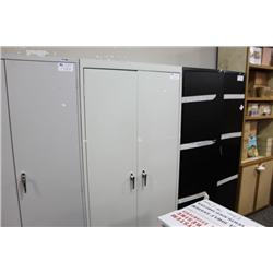 GREY 2 DOOR STORAGE CABINET