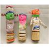 Image 1 : 3 Vintage Taos Picuris Rio Grande Kachinas