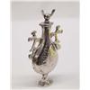 Image 1 : Silver Vase With Screw Stopper 3-5/8'' Tall