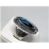 Image 2 : Mexican Large Silver & Turquoise Ring