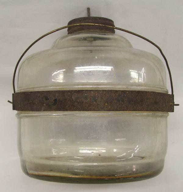 Antique Glass Kerosene Filler Jar