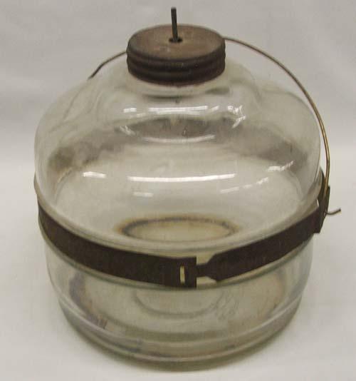 Antique Glass Kerosene Filler Jar