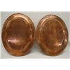 Image 2 : Pair Hand Hammered Copper Plates