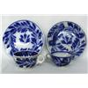 Image 1 : Antique Flow Blue Plates & Cups