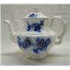 Image 1 : Antique English Johnson Bros. Flow Blue Teapot