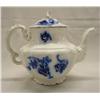 Image 2 : Antique English Johnson Bros. Flow Blue Teapot