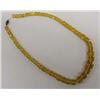 Image 1 : Estate Square Cut Graduated Bead Citron Necklace