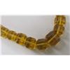 Image 2 : Estate Square Cut Graduated Bead Citron Necklace